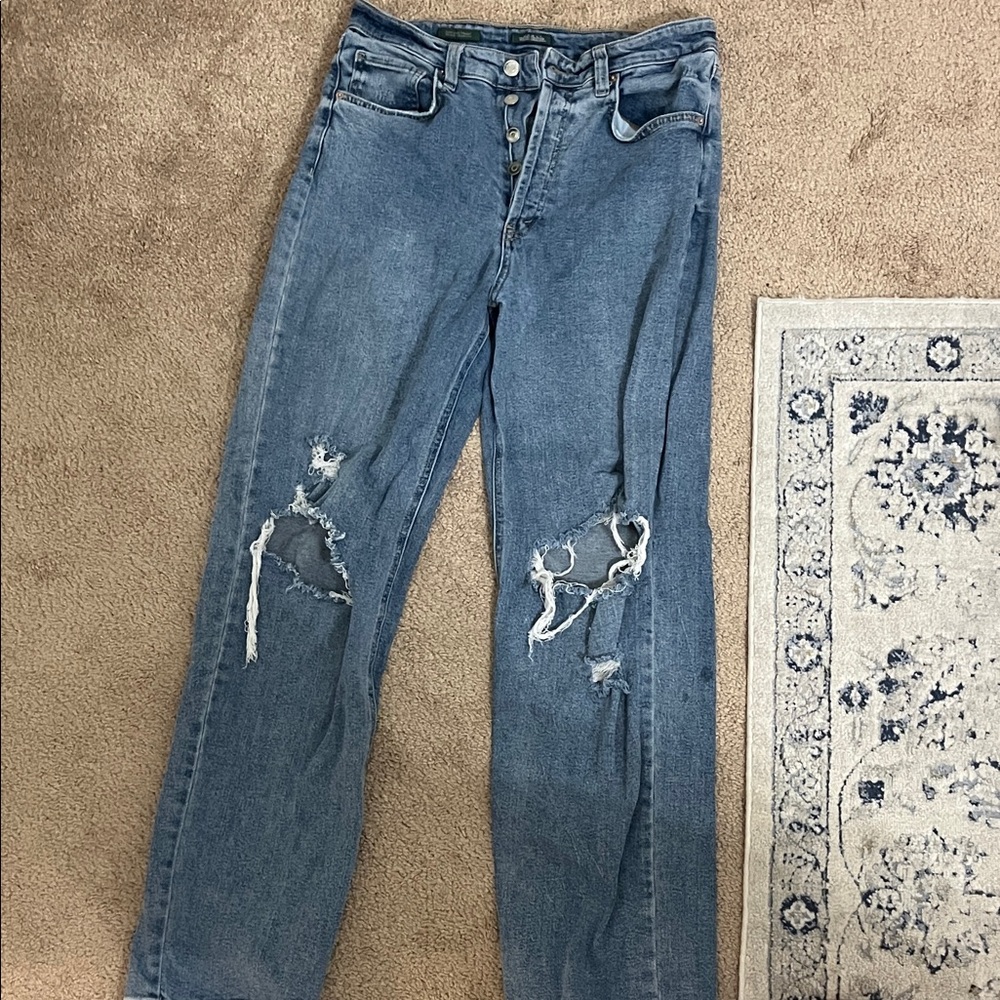 Distressed Blue Women's Jeans